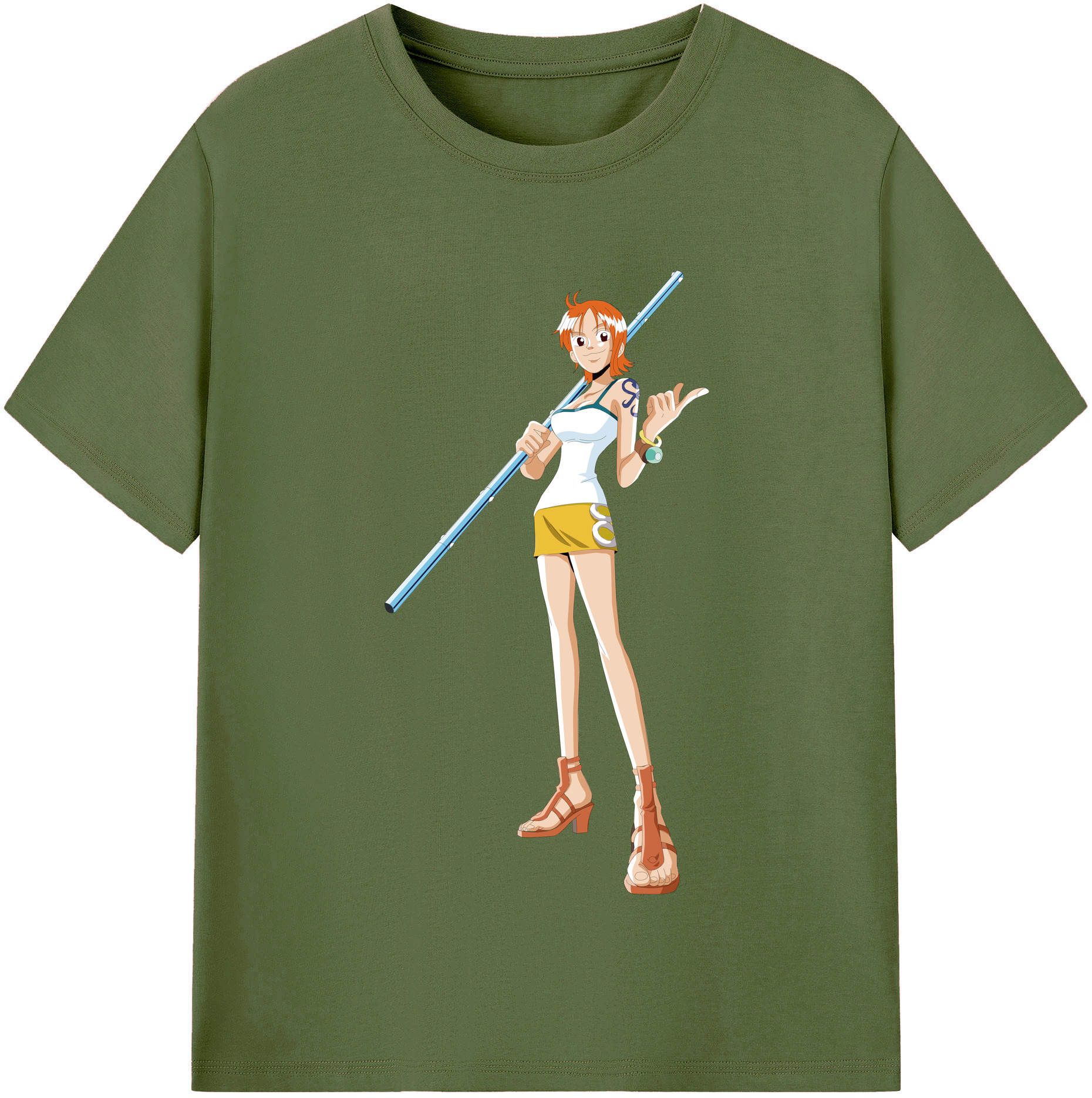 ワンピース ナミ ONE PIECE Nami 綿100％半袖Tシャツ（フロントプリント）